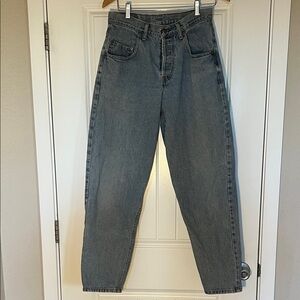 High Rise Denim Jeans in Classic Blue